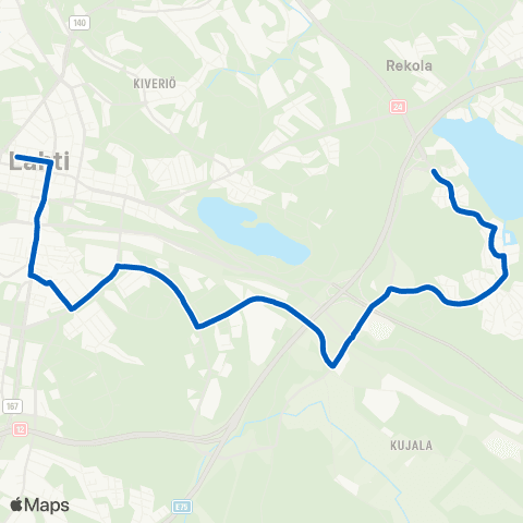 Lahden seudun liikenne Kauppatori - Karisto map