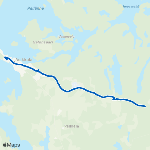 Lahden seudun liikenne Vääksyn koulukeskus - Urajärvi map