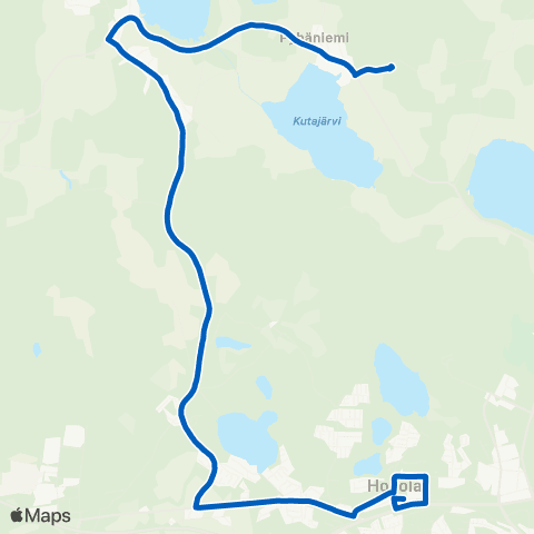 Lahden seudun liikenne Salpakangas - Pyhäniemi map
