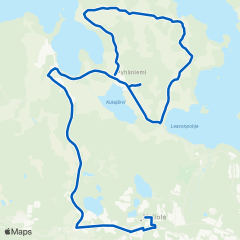 Lahden seudun liikenne Salpakangas - Pyhäniemi map