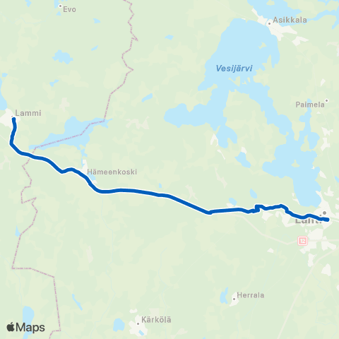 Lahden seudun liikenne Lahti (Matkakeskus) - Lammi map