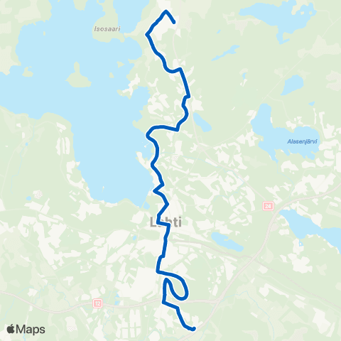 Lahden seudun liikenne Nikkilä - Kukkila map
