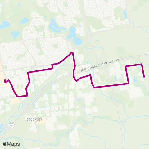 London Transit White Oaks Mall to Cheese Factory Rd map