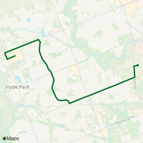 London Transit Alumni Hall – Hyde Park Power Centre map