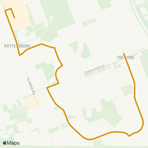 London Transit Argyle Mall – Trafalgar Heights map