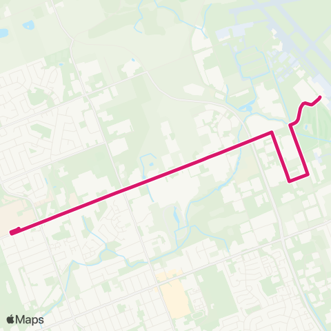 London Transit Fanshawe College to London Airport map