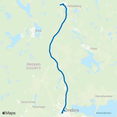 Länstrafiken Örebro  map