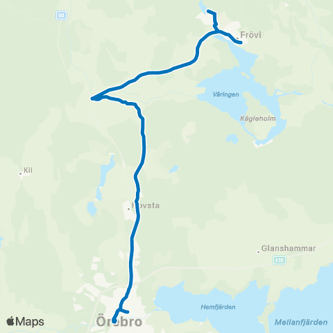 Länstrafiken Örebro  map