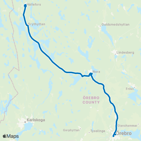 Länstrafiken Örebro  map