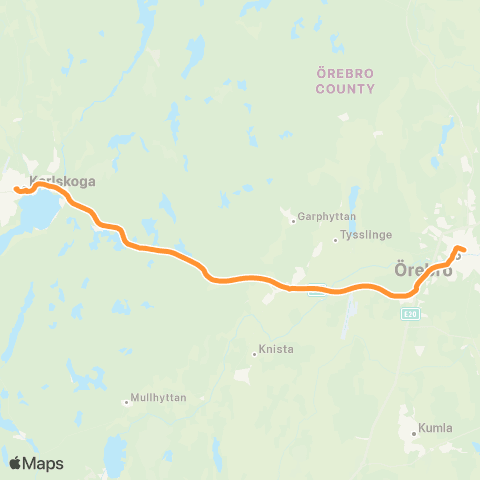 Länstrafiken Örebro  map