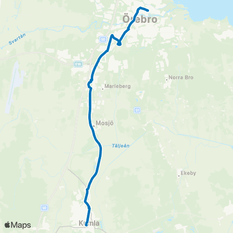 Länstrafiken Örebro  map