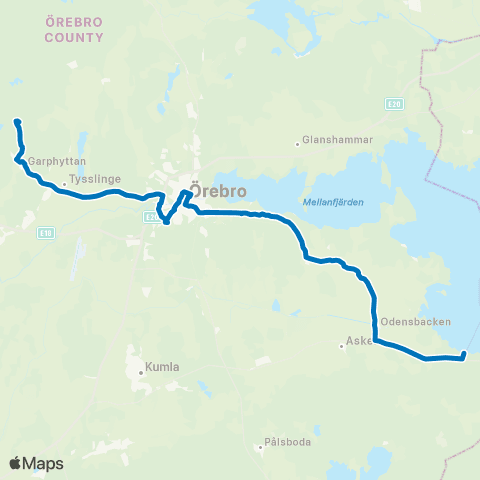 Länstrafiken Örebro  map