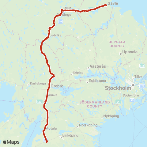 Tåg i Bergslagen Tåg i Bergslagen map