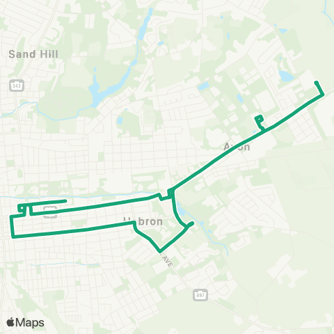 Lebanon Transit Route 4 map