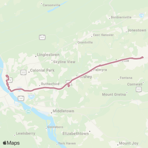 Lebanon Transit Commute King A map