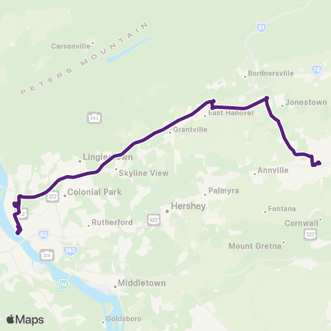 Lebanon Transit Hbg Com Kng B map