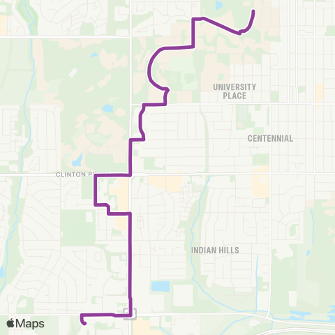 Lawrence Transit 31st St-KU map