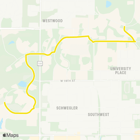 Lawrence Transit Park / Ride map