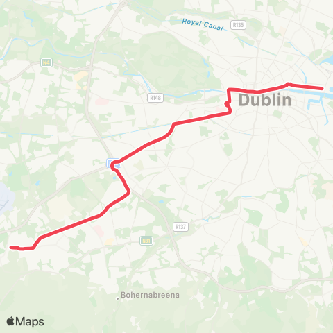 Luas The Point - Tallaght map