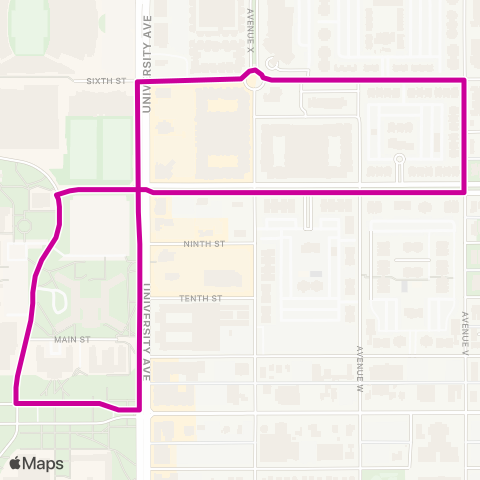 Citibus North Overton map