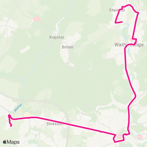 Ville de Luxembourg  map