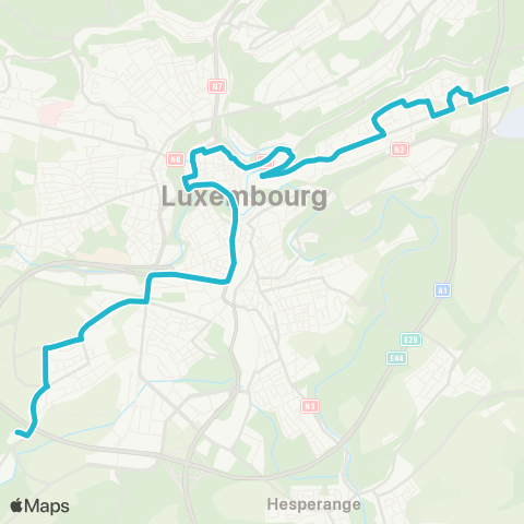 Ville de Luxembourg  map