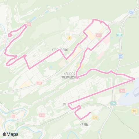 Ville de Luxembourg  map