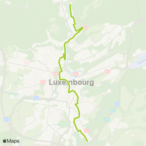 Ville de Luxembourg  map