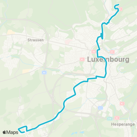 Ville de Luxembourg  map