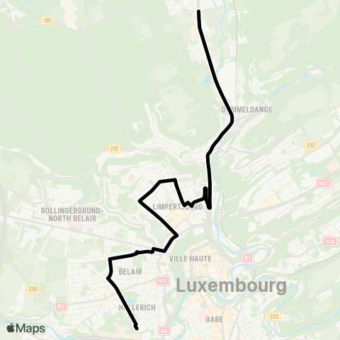 Lignes Scolaires AVL  map