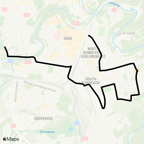Lignes Scolaires AVL  map