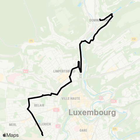 Lignes Scolaires AVL  map