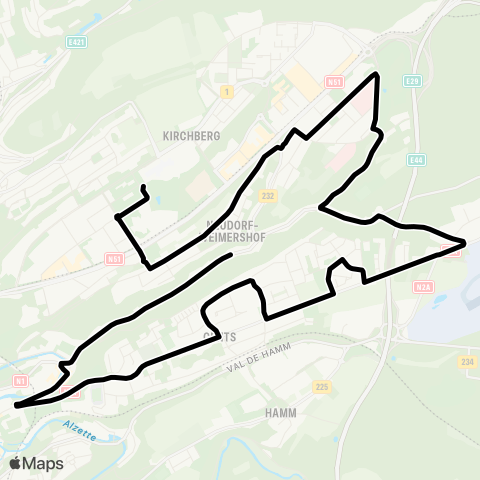 Lignes Scolaires AVL  map
