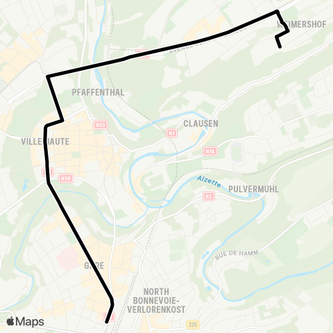 Lignes Scolaires AVL  map