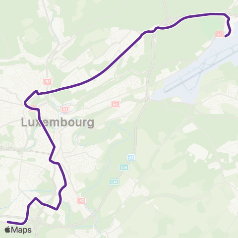 Ville de Luxembourg  map