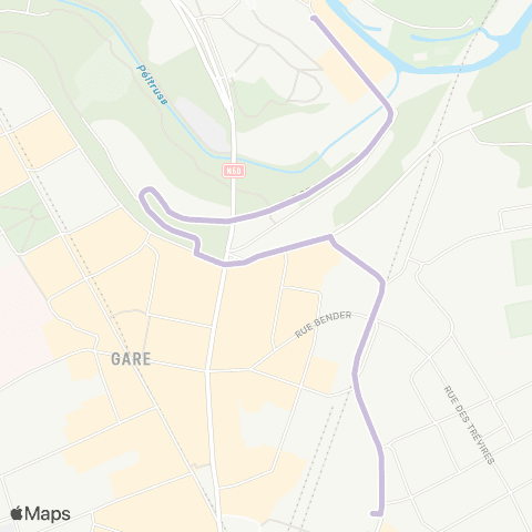 Ville de Luxembourg Gare Rocade - Grund, Stadgronn-Bréck map