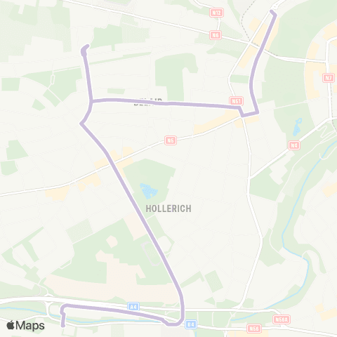 Ville de Luxembourg Schueberfouer / Chapelle (dép.) - Hollerich, P+R Bouillon map