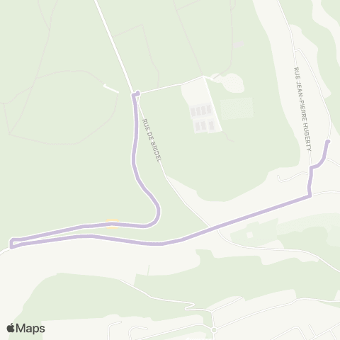 Ville de Luxembourg Muhlenbach, Kierch / CAPEL - Bambësch, Ctre Sportif map