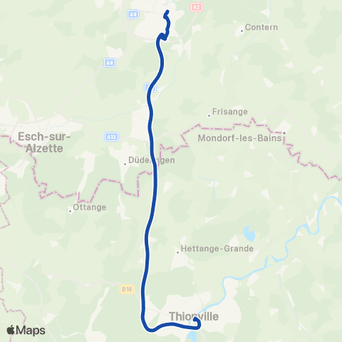 CFL Bus  map