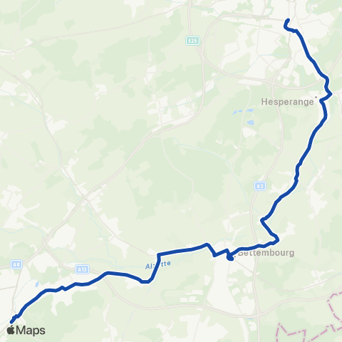 CFL Bus  map