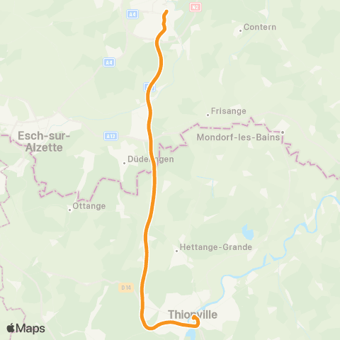 CFL Bus  map