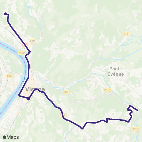 L'va Collège Grange - Malissol la Gère map