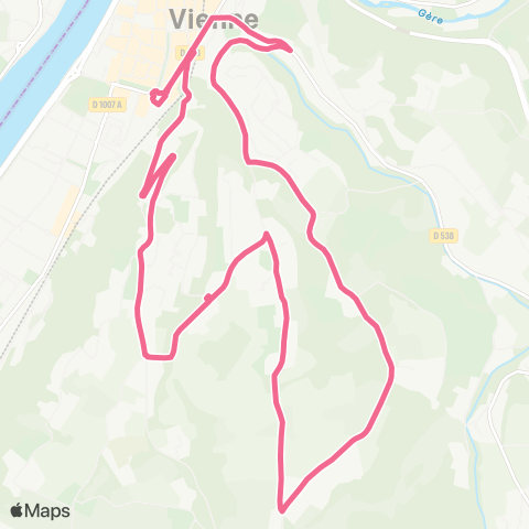 L'va Gare de Vienne - Chemin de la Loge map