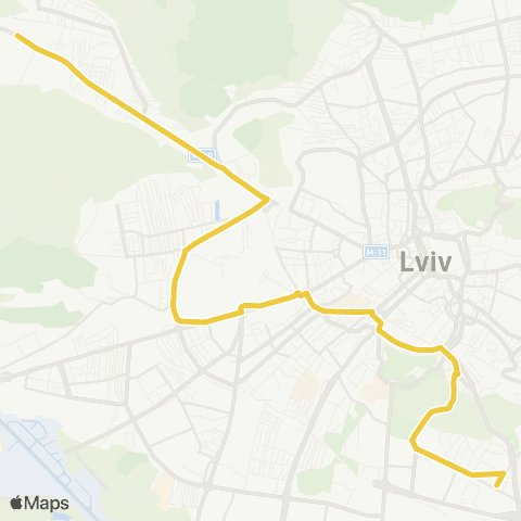 Marshrutka Рясне-1 - вул. Віденська map