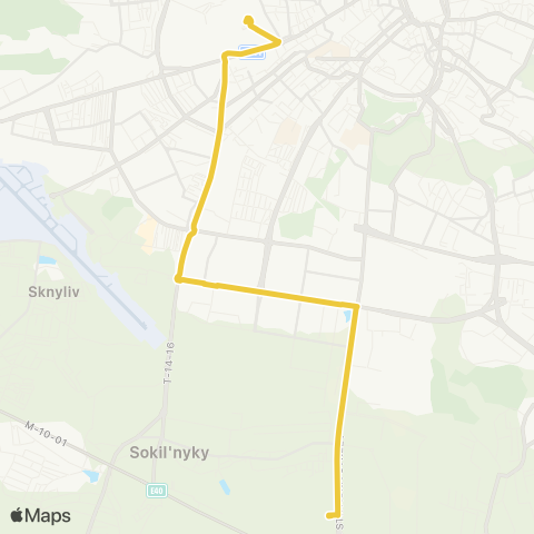 Lviv Bus ТРЦ Кінг Кросс - Залізничний вокзал map