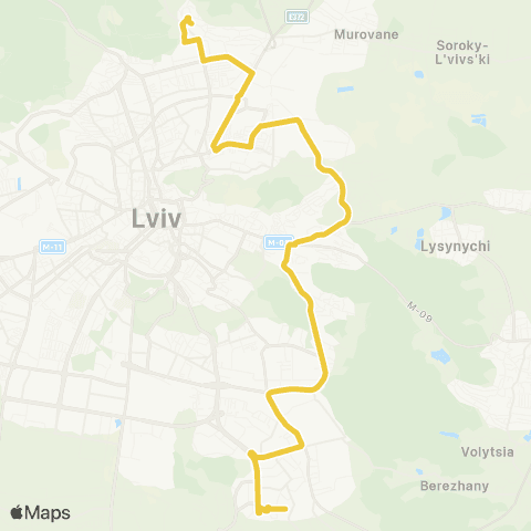 Marshrutka Вул. Антонича - вул. Щурата map