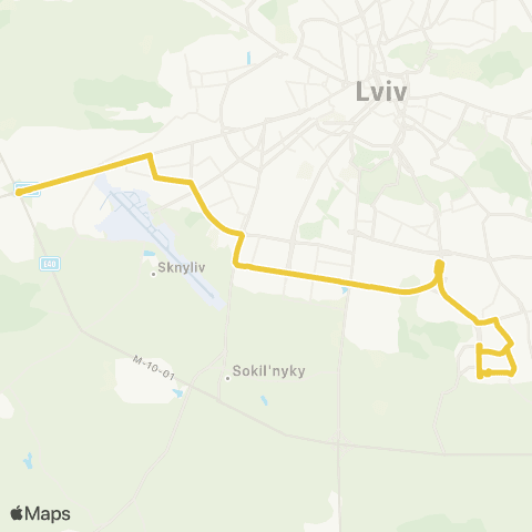 Marshrutka Вул. Антонича - Городоцька-Кільцева map