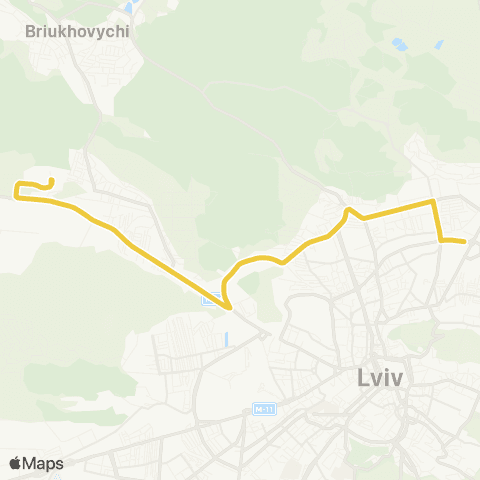 Marshrutka Рясне-2 - Автостанція №2 map