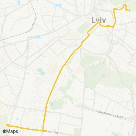 Marshrutka Вул. Симоненка - вул. Барвінських map