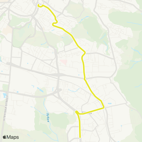 Lvivelectrotrans Вул. Шота Руставелі - проспект Червоної Калини map